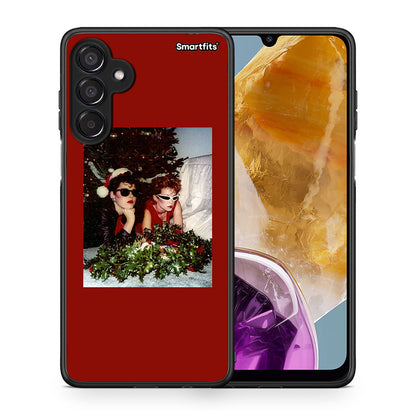 Θήκη Samsung Galaxy M15 Waiting For Xmas από τη Smartfits με σχέδιο στο πίσω μέρος και μαύρο περίβλημα | Samsung Galaxy M15 Waiting For Xmas case with colorful back and black bezels