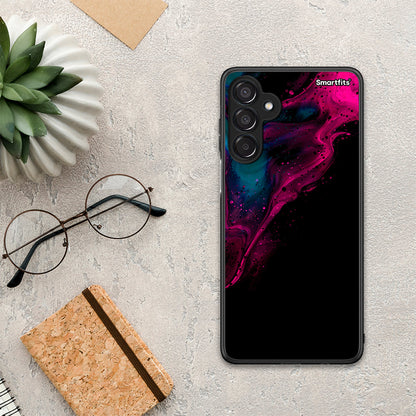 Watercolor Pink Black - Samsung Galaxy M15 θήκη