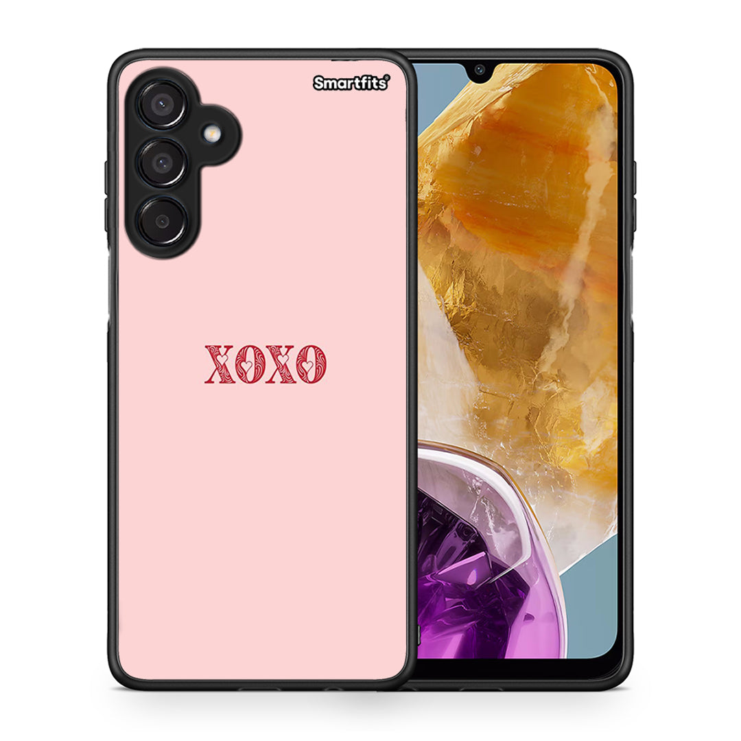 Θήκη Samsung Galaxy M15 XOXO Love από τη Smartfits με σχέδιο στο πίσω μέρος και μαύρο περίβλημα | Samsung Galaxy M15 XOXO Love case with colorful back and black bezels