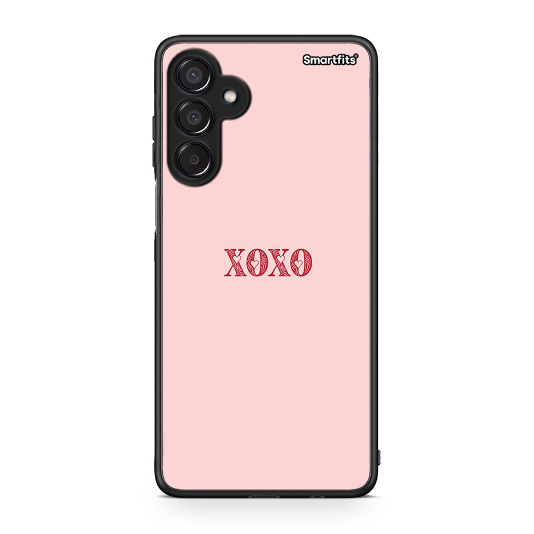 Samsung Galaxy M15 XOXO Love θήκη από τη Smartfits με σχέδιο στο πίσω μέρος και μαύρο περίβλημα | Smartphone case with colorful back and black bezels by Smartfits
