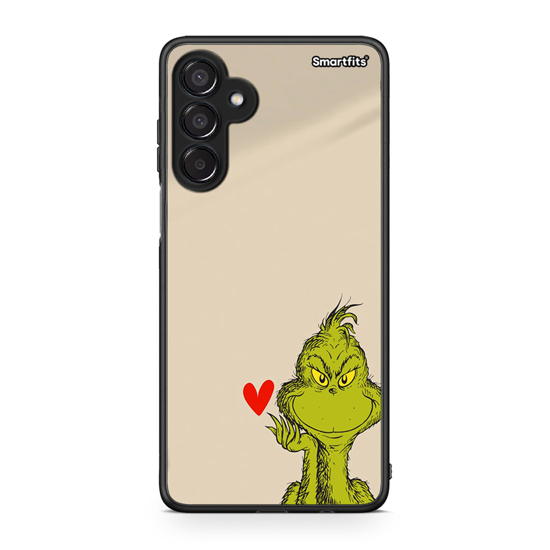 Samsung Galaxy M15 Xmas Grinch θήκη από τη Smartfits με σχέδιο στο πίσω μέρος και μαύρο περίβλημα | Smartphone case with colorful back and black bezels by Smartfits