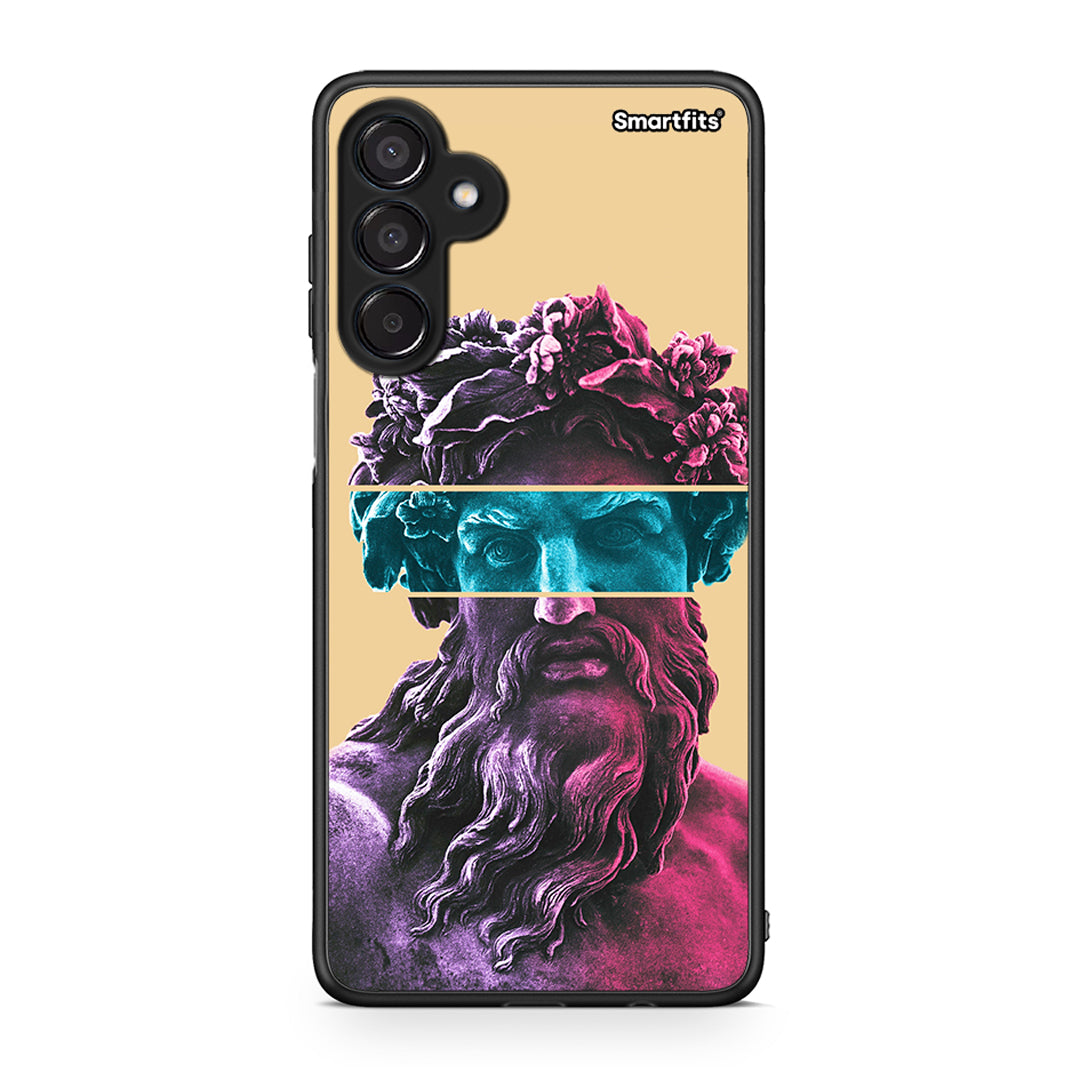 Samsung Galaxy M15 Zeus Art Θήκη Αγίου Βαλεντίνου από τη Smartfits με σχέδιο στο πίσω μέρος και μαύρο περίβλημα | Smartphone case with colorful back and black bezels by Smartfits