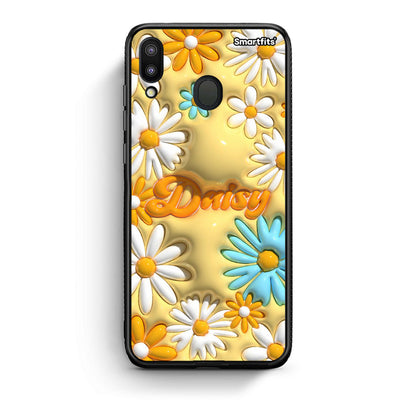 Samsung M20 Bubble Daisies θήκη από τη Smartfits με σχέδιο στο πίσω μέρος και μαύρο περίβλημα | Smartphone case with colorful back and black bezels by Smartfits