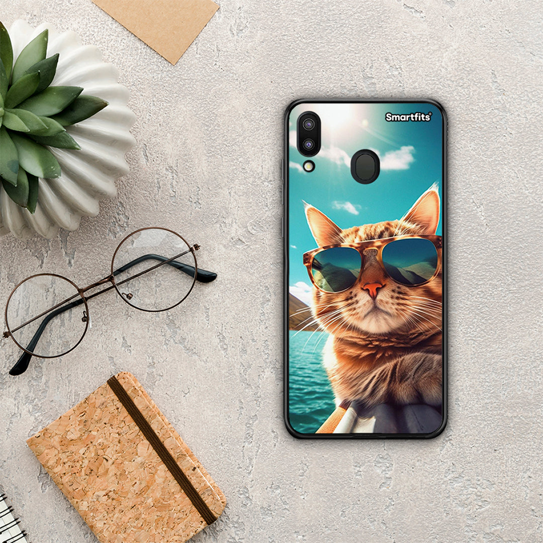 Summer Cat - Samsung Galaxy M20 θήκη
