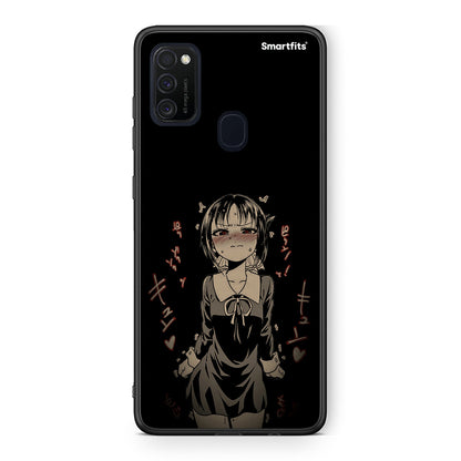 Samsung M21/M31 Anime Girl θήκη από τη Smartfits με σχέδιο στο πίσω μέρος και μαύρο περίβλημα | Smartphone case with colorful back and black bezels by Smartfits