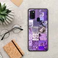 Thumbnail for Purple Aesthetic Collage - Samsung Galaxy M21 / M30s θήκη