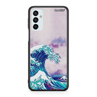 Thumbnail for Samsung M23 Blue Waves θήκη από τη Smartfits με σχέδιο στο πίσω μέρος και μαύρο περίβλημα | Smartphone case with colorful back and black bezels by Smartfits