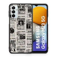 Thumbnail for Θήκη Samsung M23 Harry Paper από τη Smartfits με σχέδιο στο πίσω μέρος και μαύρο περίβλημα | Samsung M23 Harry Paper case with colorful back and black bezels