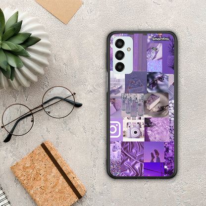 Purple Aesthetic Collage - Samsung Galaxy M23 / F23 θήκη