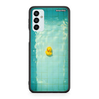 Thumbnail for Samsung M23 Yellow Duck θήκη από τη Smartfits με σχέδιο στο πίσω μέρος και μαύρο περίβλημα | Smartphone case with colorful back and black bezels by Smartfits