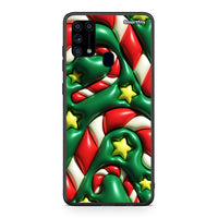 Thumbnail for Samsung M31 Christmas Bubbles θήκη από τη Smartfits με σχέδιο στο πίσω μέρος και μαύρο περίβλημα | Smartphone case with colorful back and black bezels by Smartfits