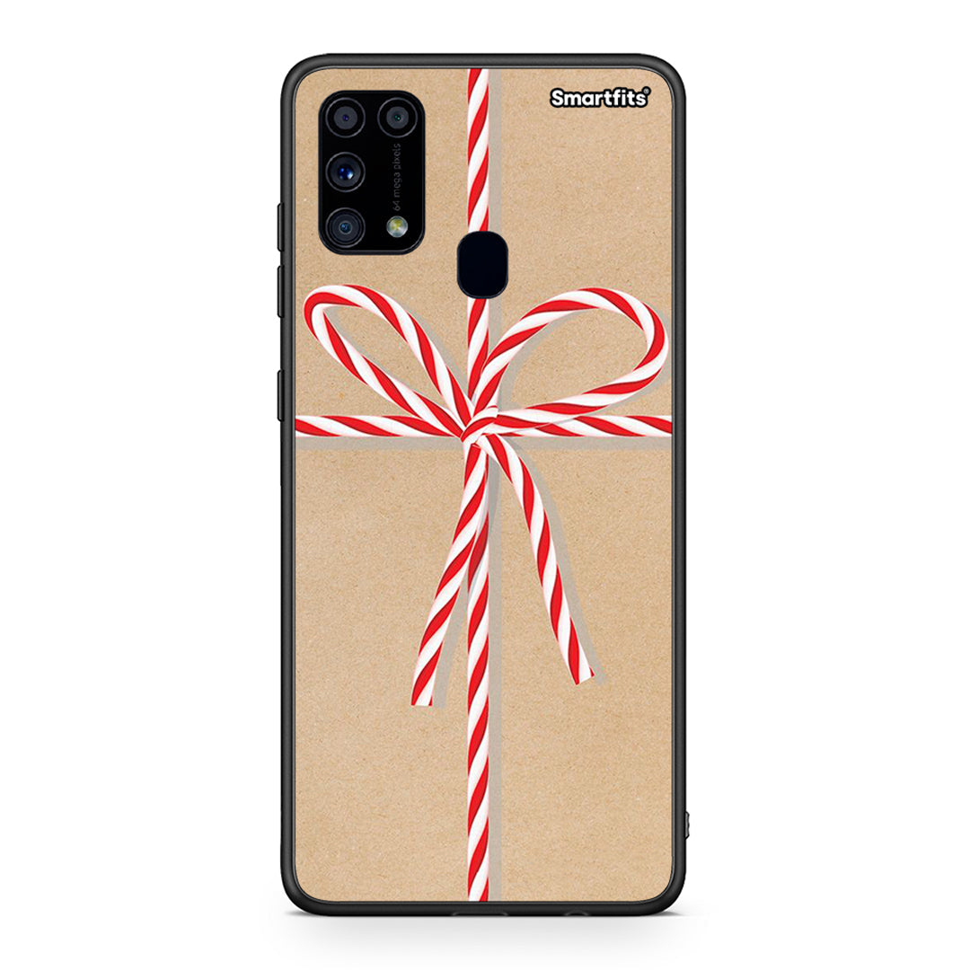 Samsung M31 Christmas Gift θήκη από τη Smartfits με σχέδιο στο πίσω μέρος και μαύρο περίβλημα | Smartphone case with colorful back and black bezels by Smartfits