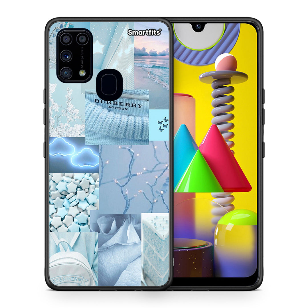 Θήκη Samsung M31 Ciel Aesthetic Collage από τη Smartfits με σχέδιο στο πίσω μέρος και μαύρο περίβλημα | Samsung M31 Ciel Aesthetic Collage case with colorful back and black bezels