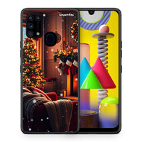 Thumbnail for Θήκη Samsung M31 Home For Christmas από τη Smartfits με σχέδιο στο πίσω μέρος και μαύρο περίβλημα | Samsung M31 Home For Christmas case with colorful back and black bezels