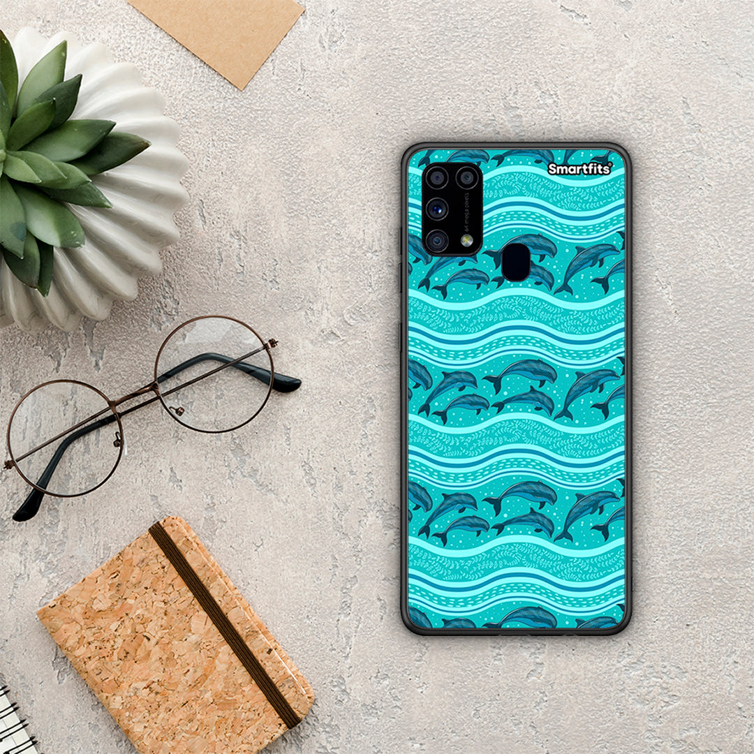 Swimming Dolphins - Samsung Galaxy M31 θήκη