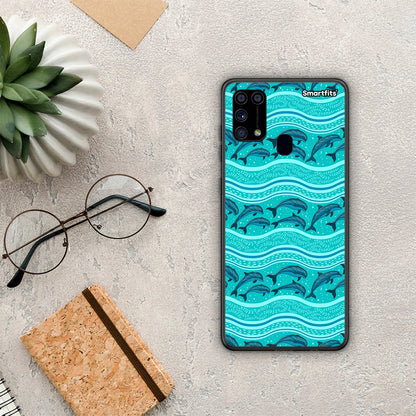 Swimming Dolphins - Samsung Galaxy M31 θήκη