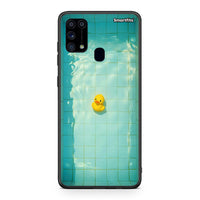 Thumbnail for Samsung M31 Yellow Duck θήκη από τη Smartfits με σχέδιο στο πίσω μέρος και μαύρο περίβλημα | Smartphone case with colorful back and black bezels by Smartfits