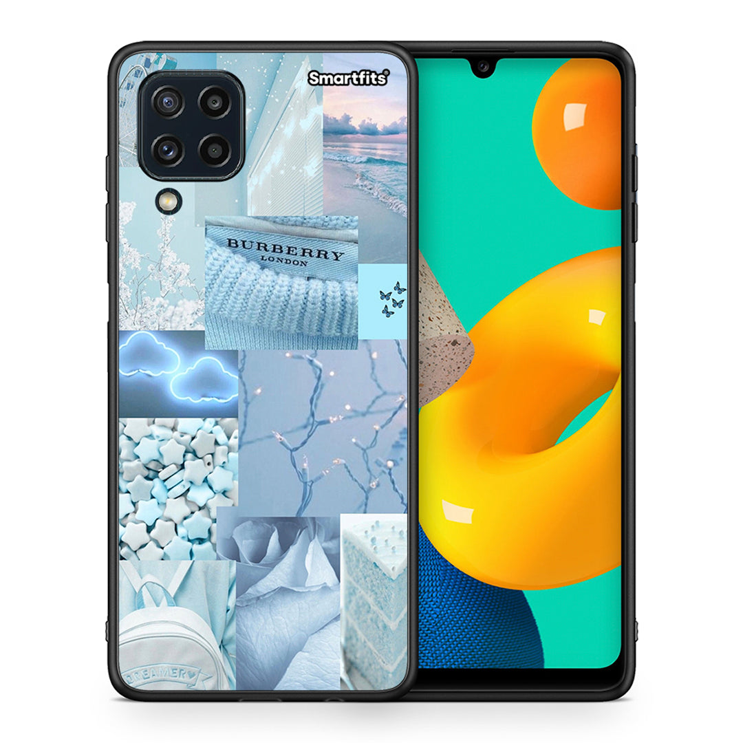 Θήκη Samsung M32 4G Ciel Aesthetic Collage από τη Smartfits με σχέδιο στο πίσω μέρος και μαύρο περίβλημα | Samsung M32 4G Ciel Aesthetic Collage case with colorful back and black bezels