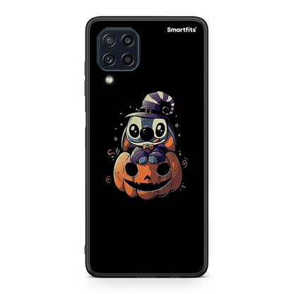 Samsung M32 4G Halloween Stitch θήκη από τη Smartfits με σχέδιο στο πίσω μέρος και μαύρο περίβλημα | Smartphone case with colorful back and black bezels by Smartfits