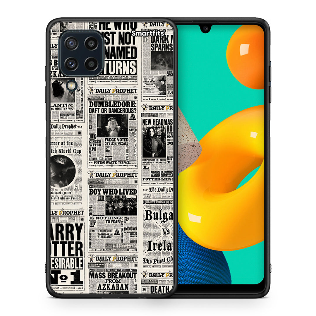 Θήκη Samsung M32 4G Harry Paper από τη Smartfits με σχέδιο στο πίσω μέρος και μαύρο περίβλημα | Samsung M32 4G Harry Paper case with colorful back and black bezels
