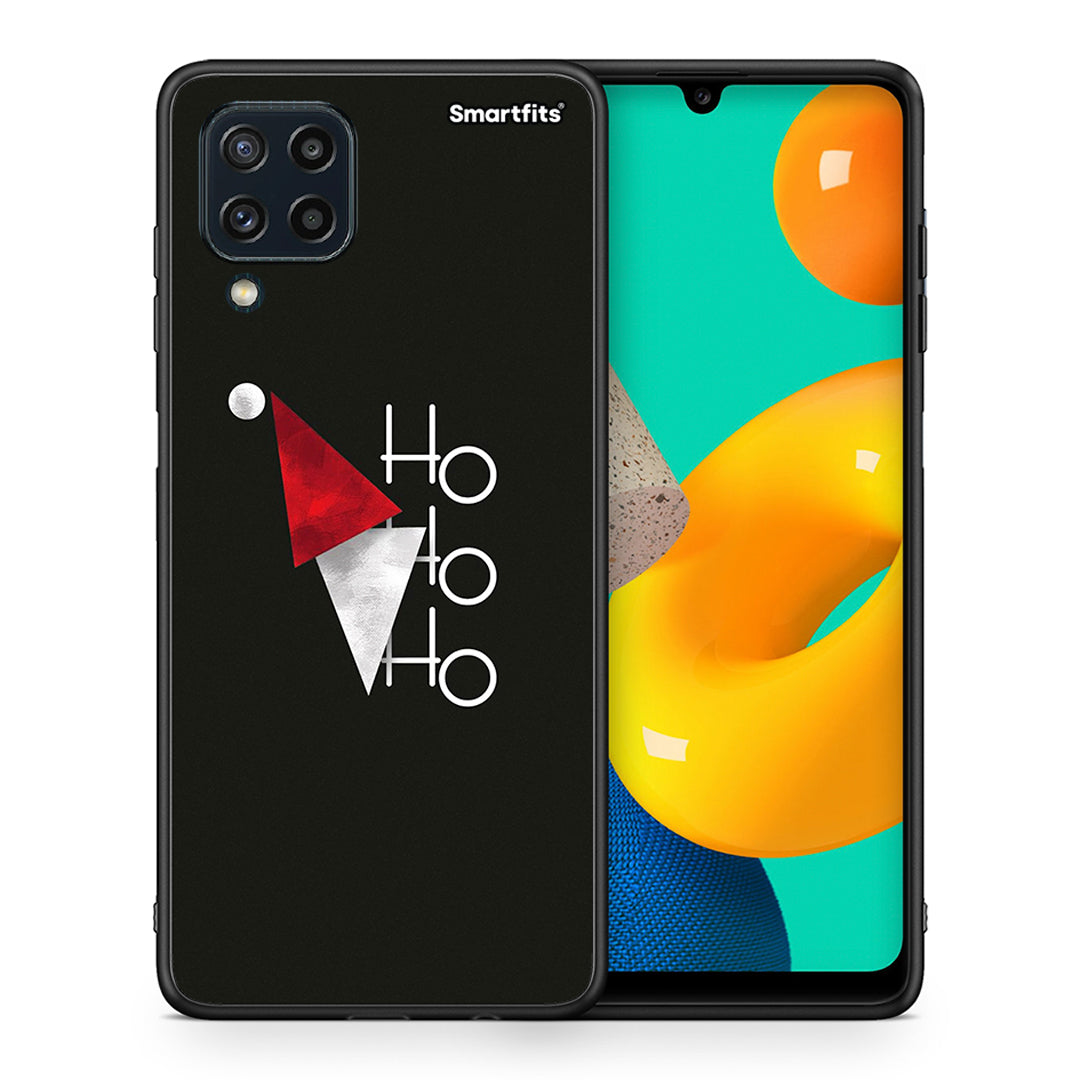 Θήκη Samsung M32 4G Minimal Christmas από τη Smartfits με σχέδιο στο πίσω μέρος και μαύρο περίβλημα | Samsung M32 4G Minimal Christmas case with colorful back and black bezels