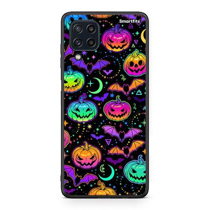 Samsung M32 4G Neon Halloween θήκη από τη Smartfits με σχέδιο στο πίσω μέρος και μαύρο περίβλημα | Smartphone case with colorful back and black bezels by Smartfits