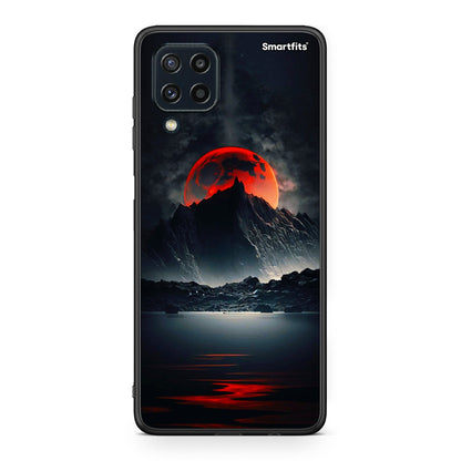 Samsung M32 4G Red Full Moon θήκη από τη Smartfits με σχέδιο στο πίσω μέρος και μαύρο περίβλημα | Smartphone case with colorful back and black bezels by Smartfits