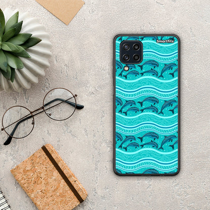 Swimming Dolphins - Samsung Galaxy M32 4G / M22 θήκη