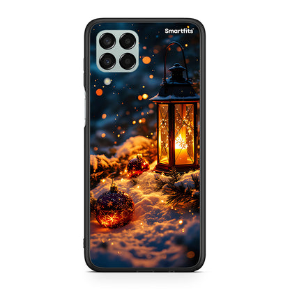 Samsung M33 Christmas Ornaments θήκη από τη Smartfits με σχέδιο στο πίσω μέρος και μαύρο περίβλημα | Smartphone case with colorful back and black bezels by Smartfits