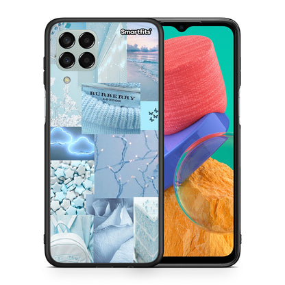 Θήκη Samsung M33 Ciel Aesthetic Collage από τη Smartfits με σχέδιο στο πίσω μέρος και μαύρο περίβλημα | Samsung M33 Ciel Aesthetic Collage case with colorful back and black bezels