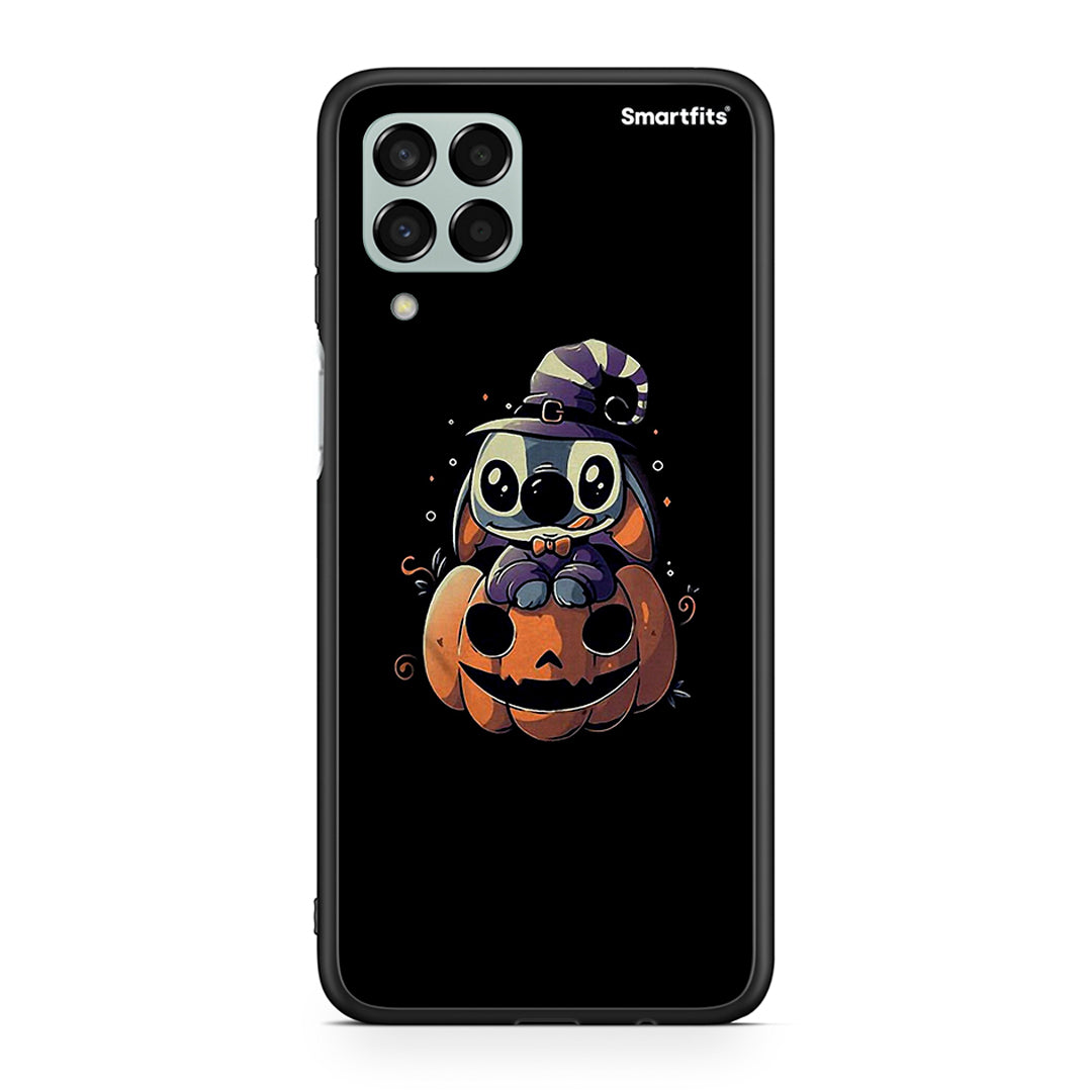 Samsung M33 Halloween Stitch θήκη από τη Smartfits με σχέδιο στο πίσω μέρος και μαύρο περίβλημα | Smartphone case with colorful back and black bezels by Smartfits