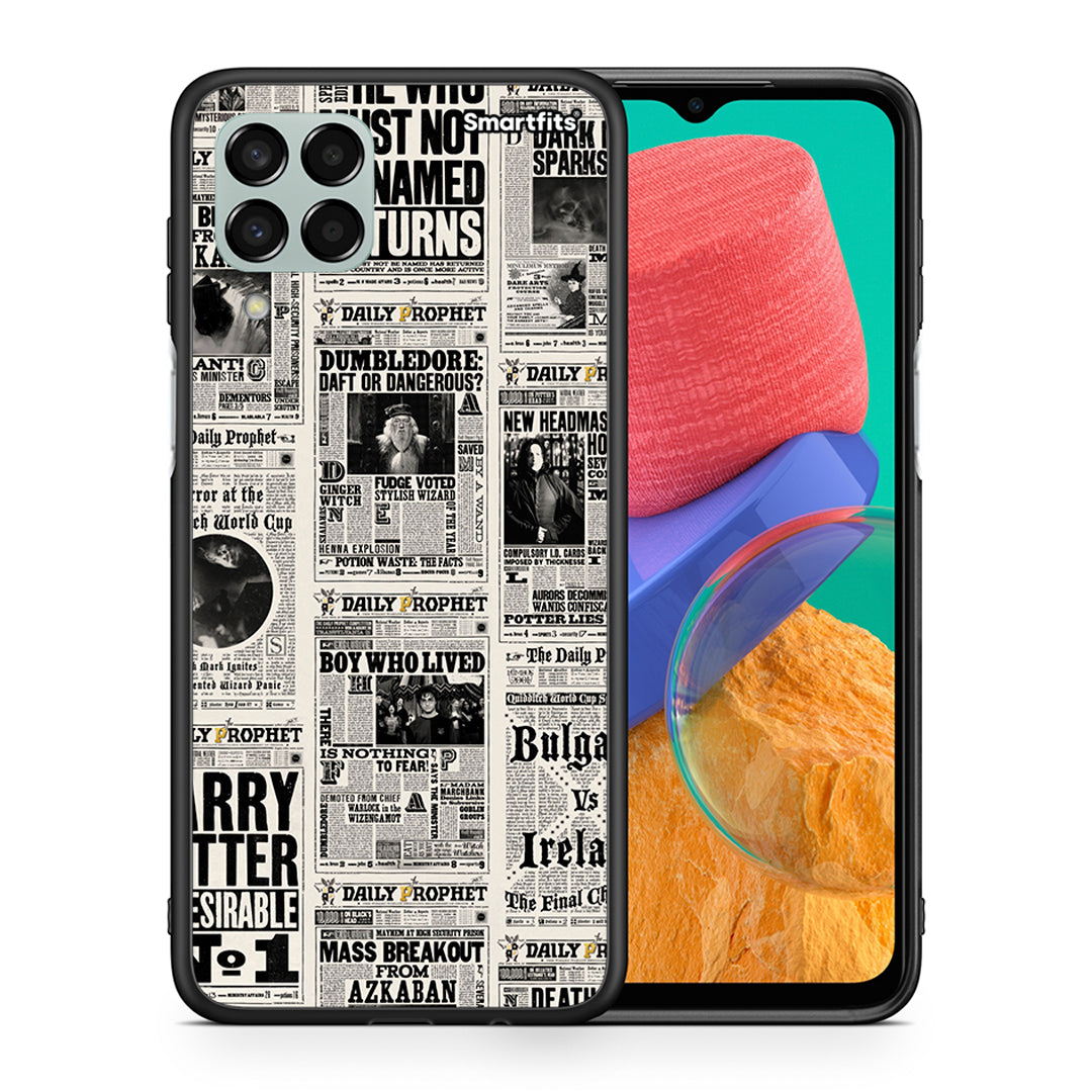 Θήκη Samsung M33 Harry Paper από τη Smartfits με σχέδιο στο πίσω μέρος και μαύρο περίβλημα | Samsung M33 Harry Paper case with colorful back and black bezels