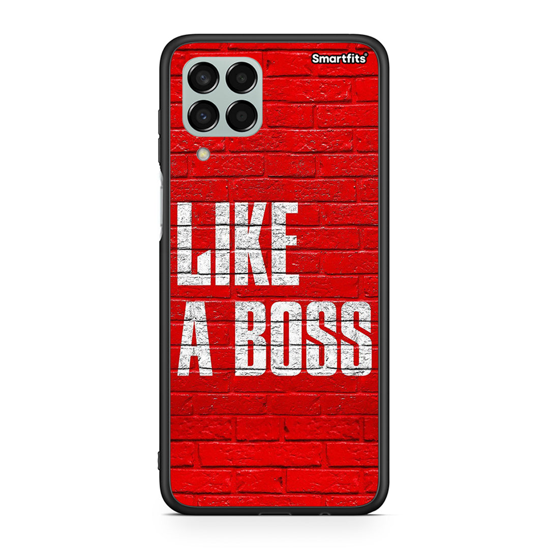 Samsung M33 Like A Boss θήκη από τη Smartfits με σχέδιο στο πίσω μέρος και μαύρο περίβλημα | Smartphone case with colorful back and black bezels by Smartfits