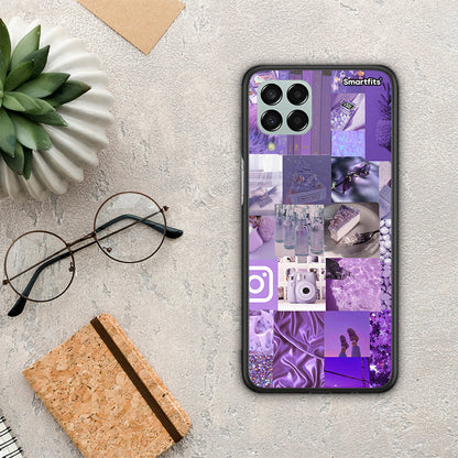 Purple Aesthetic Collage - Samsung Galaxy M33 θήκη