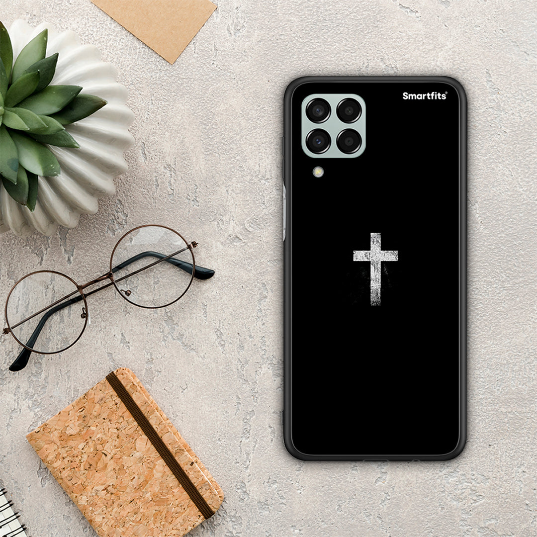 White Cross - Samsung Galaxy M33 θήκη