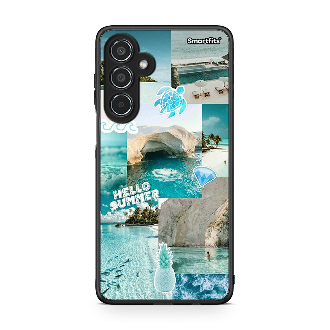 Samsung Galaxy M35 5G Aesthetic Summer Θήκη από τη Smartfits με σχέδιο στο πίσω μέρος και μαύρο περίβλημα | Smartphone case with colorful back and black bezels by Smartfits