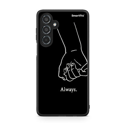 Samsung Galaxy M35 5G Always & Forever 1 Θήκη Αγίου Βαλεντίνου από τη Smartfits με σχέδιο στο πίσω μέρος και μαύρο περίβλημα | Smartphone case with colorful back and black bezels by Smartfits