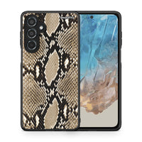 Thumbnail for Θήκη Samsung Galaxy M35 5G Fashion Snake Animal από τη Smartfits με σχέδιο στο πίσω μέρος και μαύρο περίβλημα | Samsung Galaxy M35 5G Fashion Snake Animal case with colorful back and black bezels