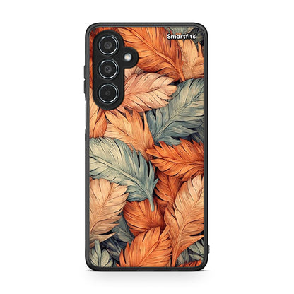 Samsung Galaxy M35 5G Autumn Leaves Θήκη από τη Smartfits με σχέδιο στο πίσω μέρος και μαύρο περίβλημα | Smartphone case with colorful back and black bezels by Smartfits