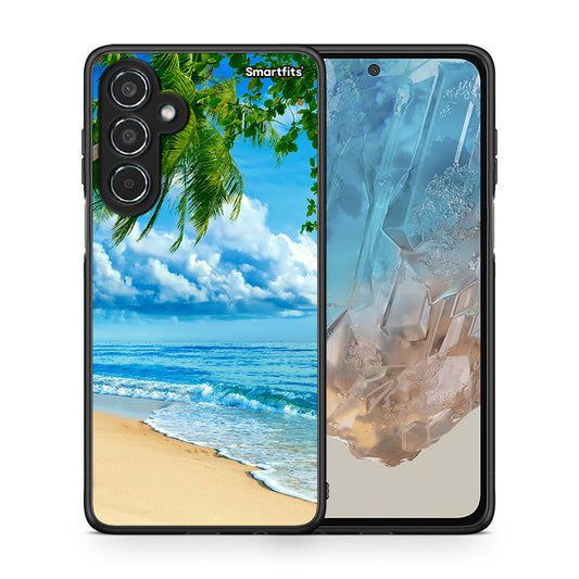 Θήκη Samsung Galaxy M35 5G Beautiful Beach από τη Smartfits με σχέδιο στο πίσω μέρος και μαύρο περίβλημα | Samsung Galaxy M35 5G Beautiful Beach case with colorful back and black bezels