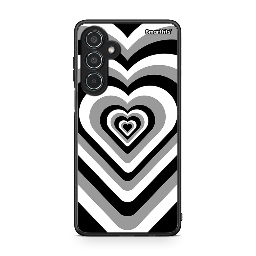 Samsung Galaxy M35 5G Black Hearts θήκη από τη Smartfits με σχέδιο στο πίσω μέρος και μαύρο περίβλημα | Smartphone case with colorful back and black bezels by Smartfits