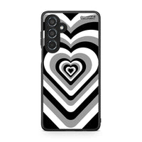 Thumbnail for Samsung Galaxy M35 5G Black Hearts θήκη από τη Smartfits με σχέδιο στο πίσω μέρος και μαύρο περίβλημα | Smartphone case with colorful back and black bezels by Smartfits