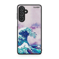 Thumbnail for Samsung Galaxy M35 5G Blue Waves θήκη από τη Smartfits με σχέδιο στο πίσω μέρος και μαύρο περίβλημα | Smartphone case with colorful back and black bezels by Smartfits