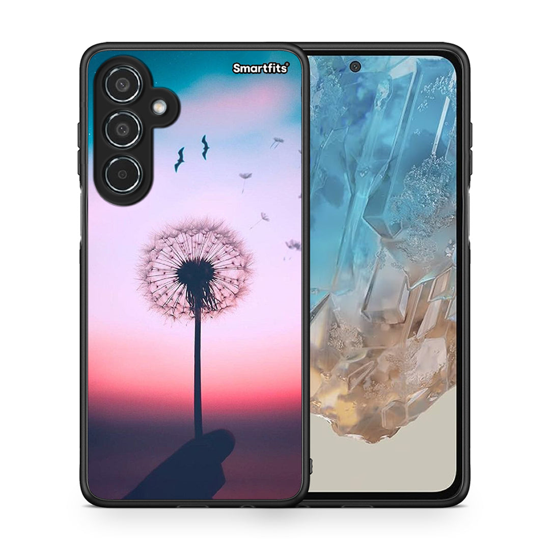 Θήκη Samsung Galaxy M35 5G Wish Boho από τη Smartfits με σχέδιο στο πίσω μέρος και μαύρο περίβλημα | Samsung Galaxy M35 5G Wish Boho case with colorful back and black bezels