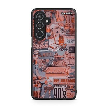 Samsung Galaxy M35 5G Born In 90s θήκη από τη Smartfits με σχέδιο στο πίσω μέρος και μαύρο περίβλημα | Smartphone case with colorful back and black bezels by Smartfits