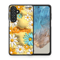 Thumbnail for Θήκη Samsung Galaxy M35 5G Bubble Daisies από τη Smartfits με σχέδιο στο πίσω μέρος και μαύρο περίβλημα | Samsung Galaxy M35 5G Bubble Daisies case with colorful back and black bezels