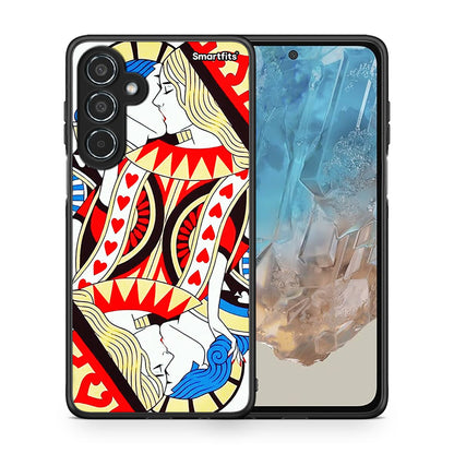 Θήκη Samsung Galaxy M35 5G Card Love από τη Smartfits με σχέδιο στο πίσω μέρος και μαύρο περίβλημα | Samsung Galaxy M35 5G Card Love case with colorful back and black bezels
