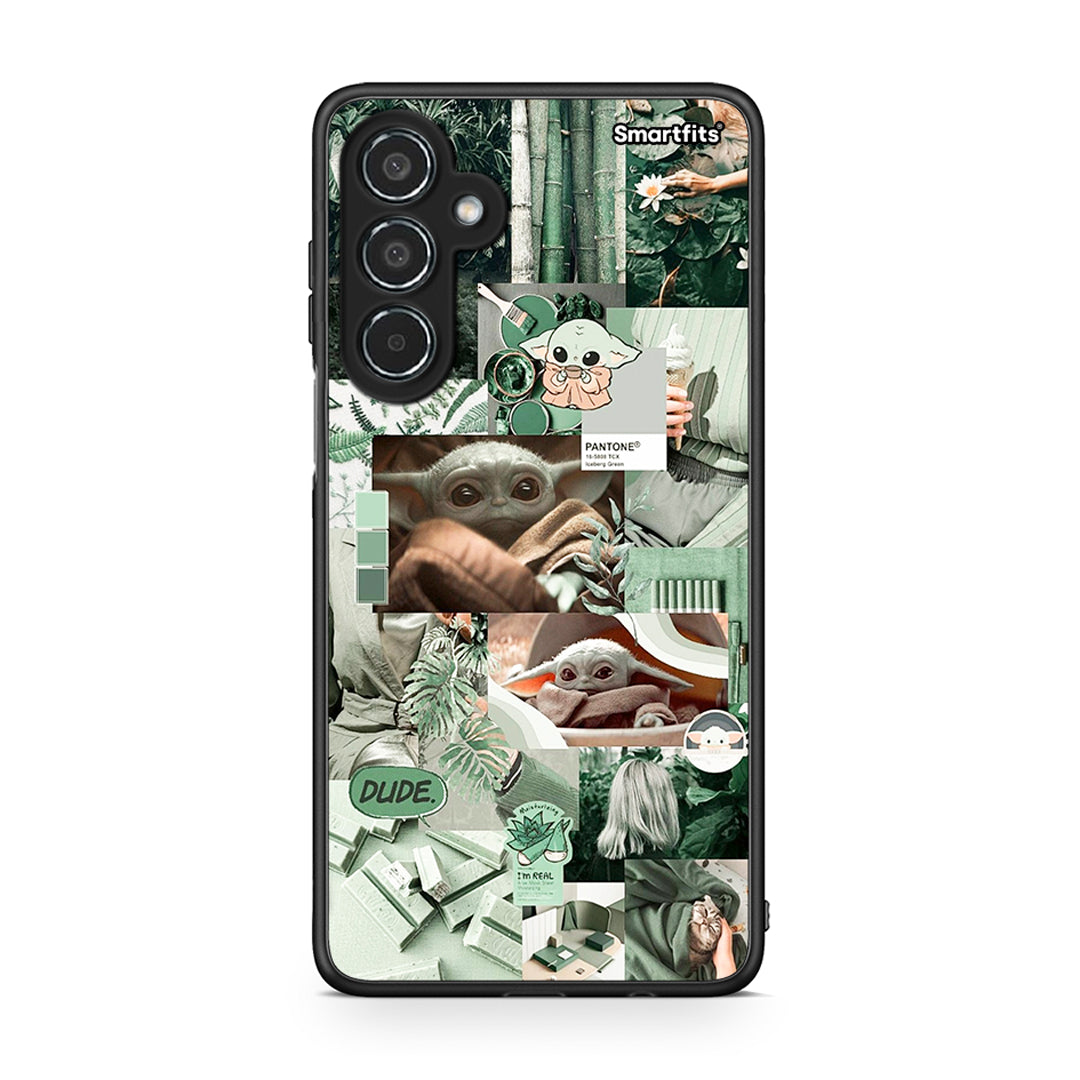 Samsung Galaxy M35 5G Collage Dude Θήκη Αγίου Βαλεντίνου από τη Smartfits με σχέδιο στο πίσω μέρος και μαύρο περίβλημα | Smartphone case with colorful back and black bezels by Smartfits