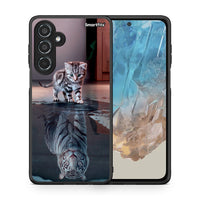 Thumbnail for Θήκη Samsung Galaxy M35 5G Tiger Cute από τη Smartfits με σχέδιο στο πίσω μέρος και μαύρο περίβλημα | Samsung Galaxy M35 5G Tiger Cute case with colorful back and black bezels