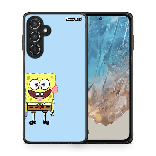 Θήκη Samsung Galaxy M35 5G Friends Bob από τη Smartfits με σχέδιο στο πίσω μέρος και μαύρο περίβλημα | Samsung Galaxy M35 5G Friends Bob case with colorful back and black bezels